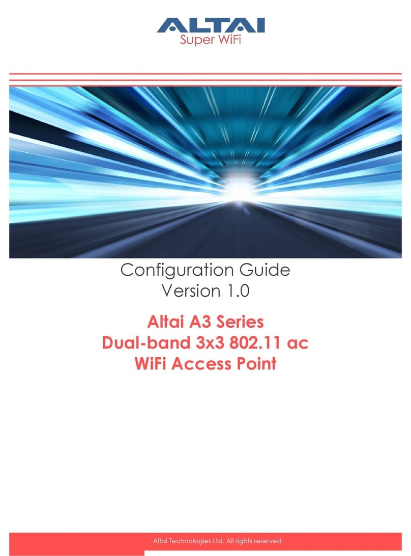 ALTAI A3 Series Configuration guide