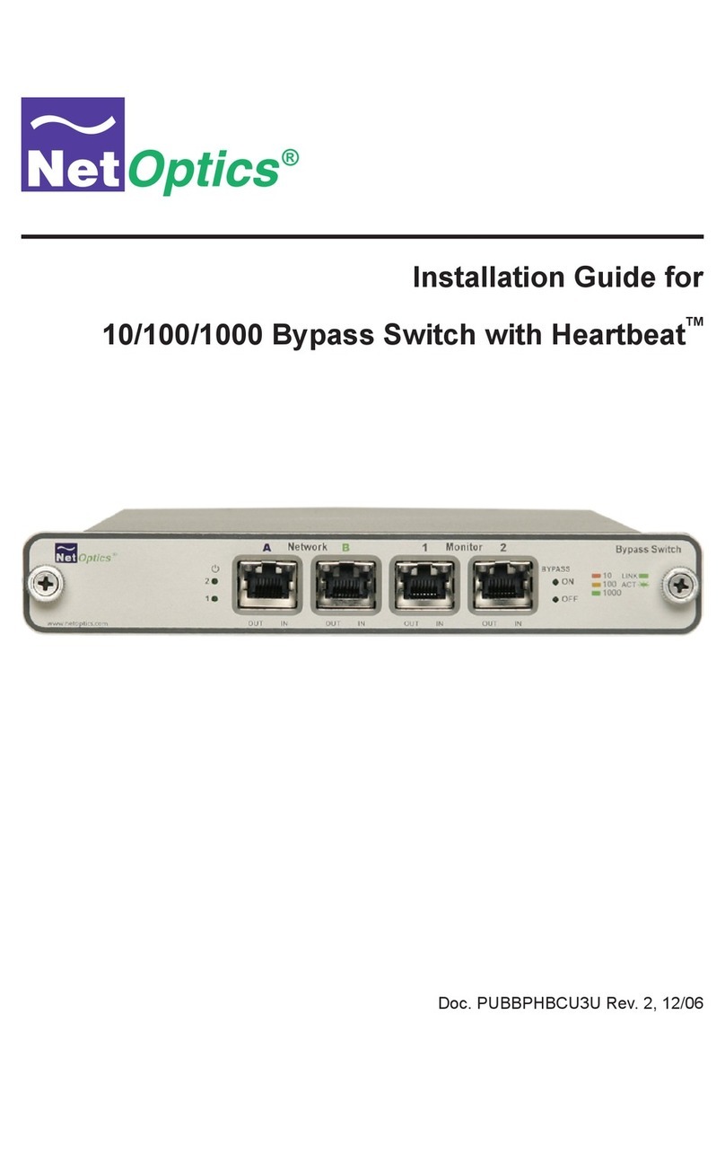 Net Optics 10/100/1000 User manual