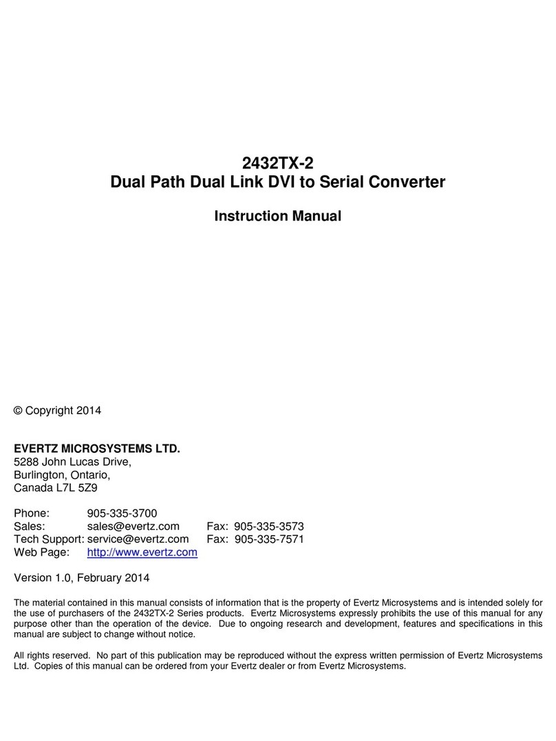 evertz 2432TX-2 User manual