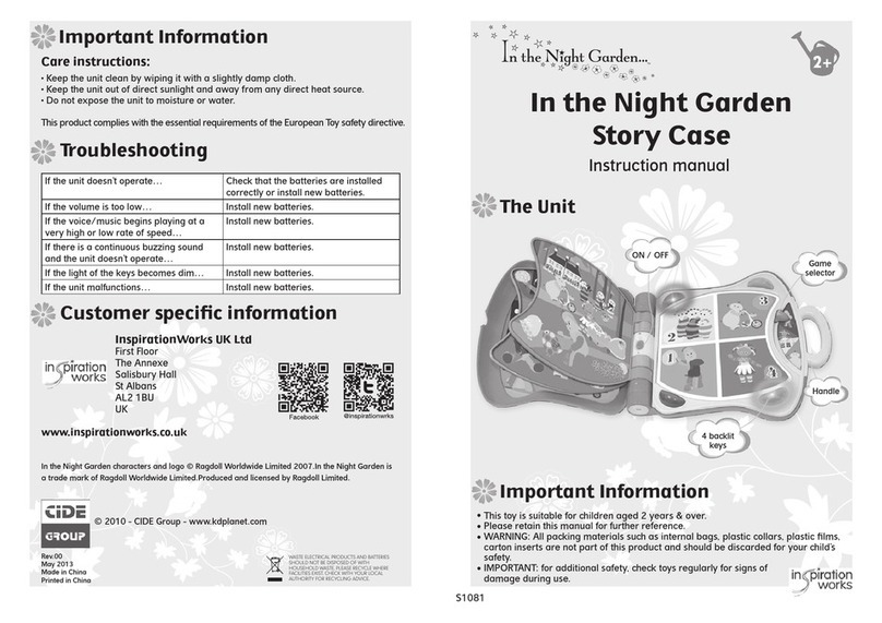 InspirationWorks In the Night Garden Story Case instruction manual
