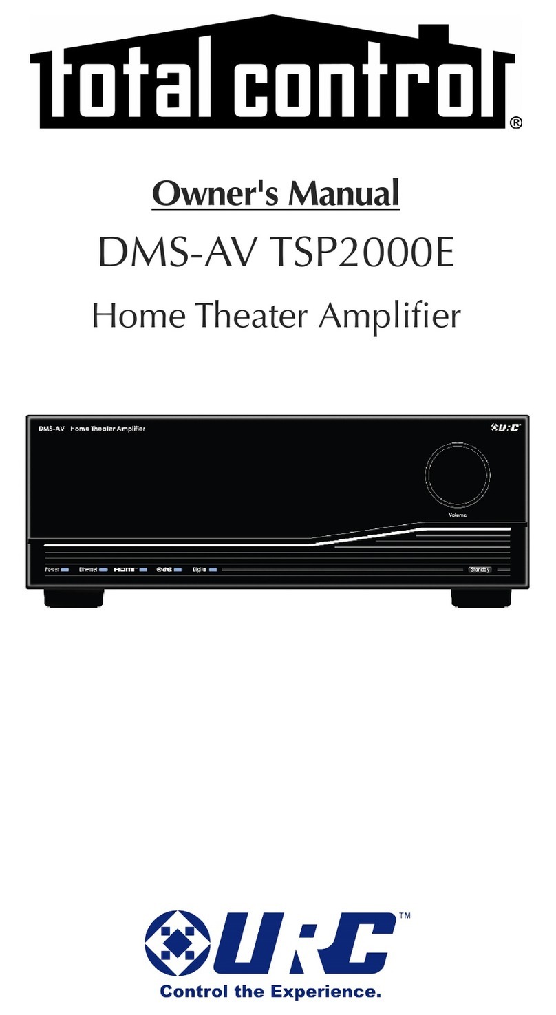 Total Control DMS-AV TSP2000E User manual