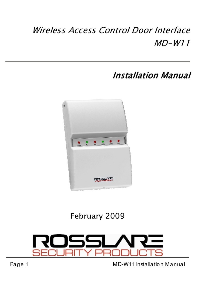 Rosslare MD-W11 User manual Rosslare MD-W11 User manual