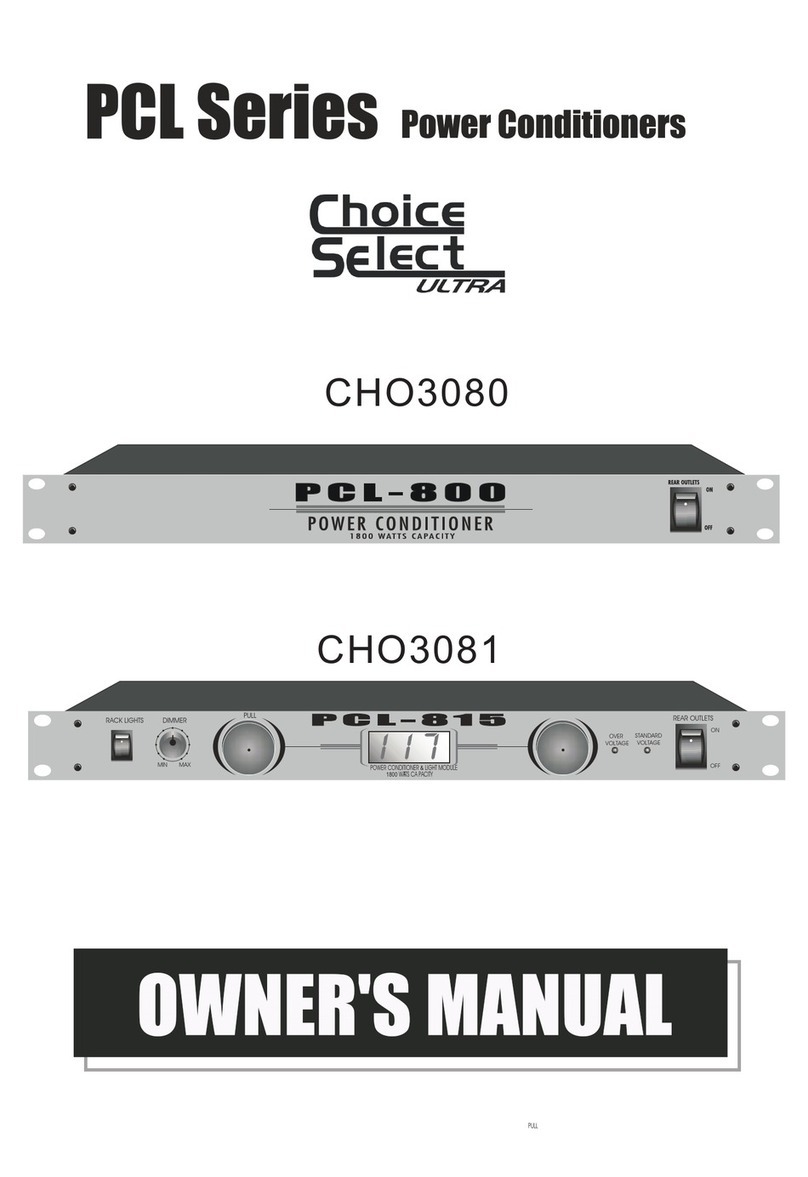 Nady Systems PCL-800 owner's manual