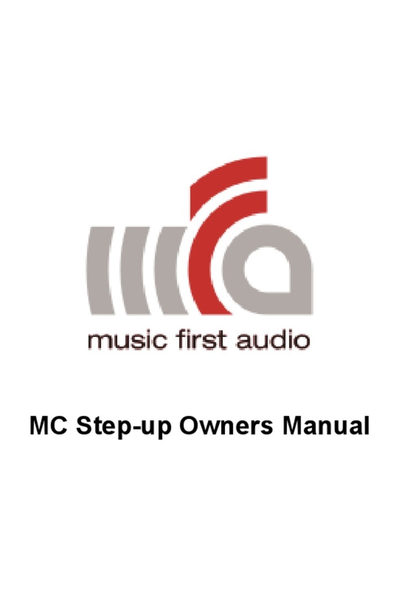 music first audio MC Step-up User manual