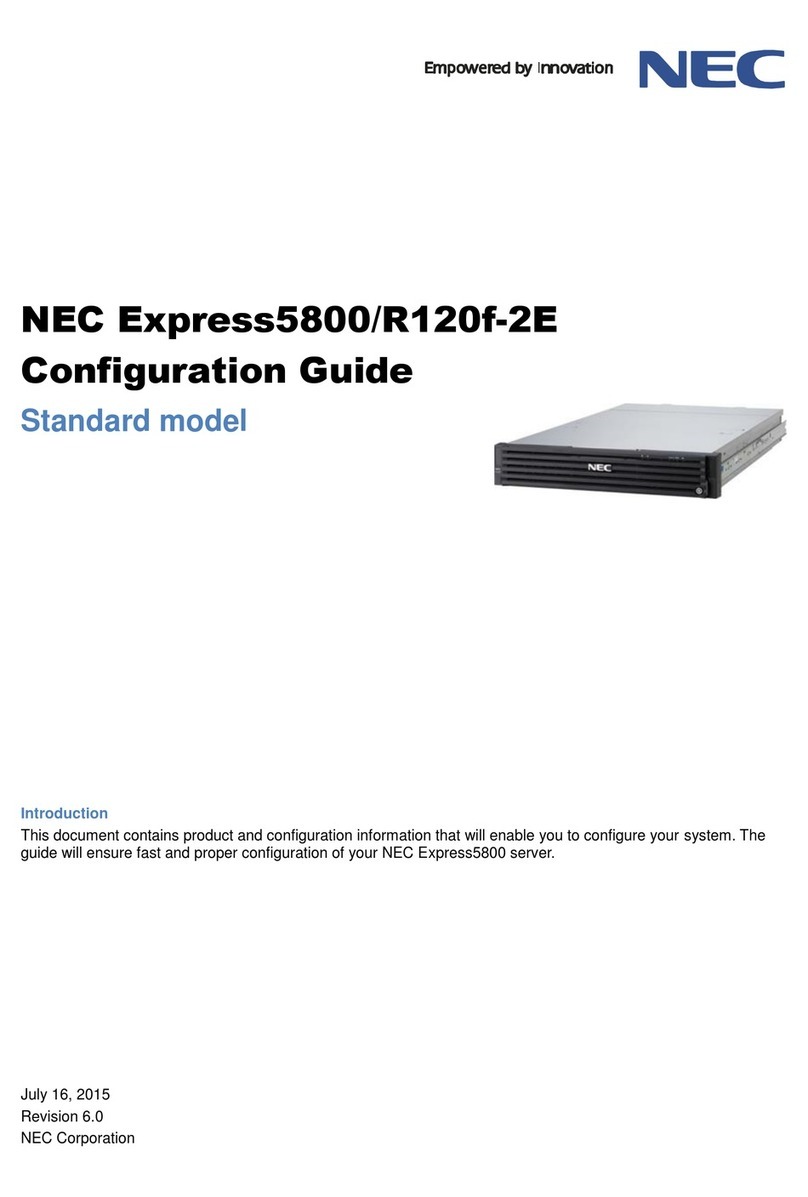 NEC Express5800/R120f-2E User manual
