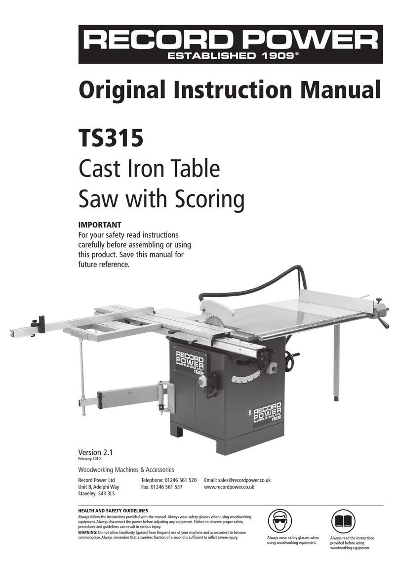 Record Power TS315 Original instruction manual