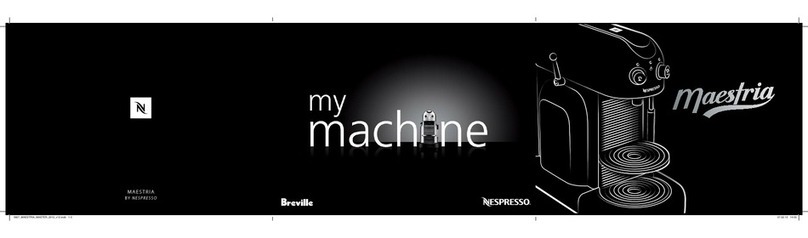 Nespresso Maestria my machine user guide