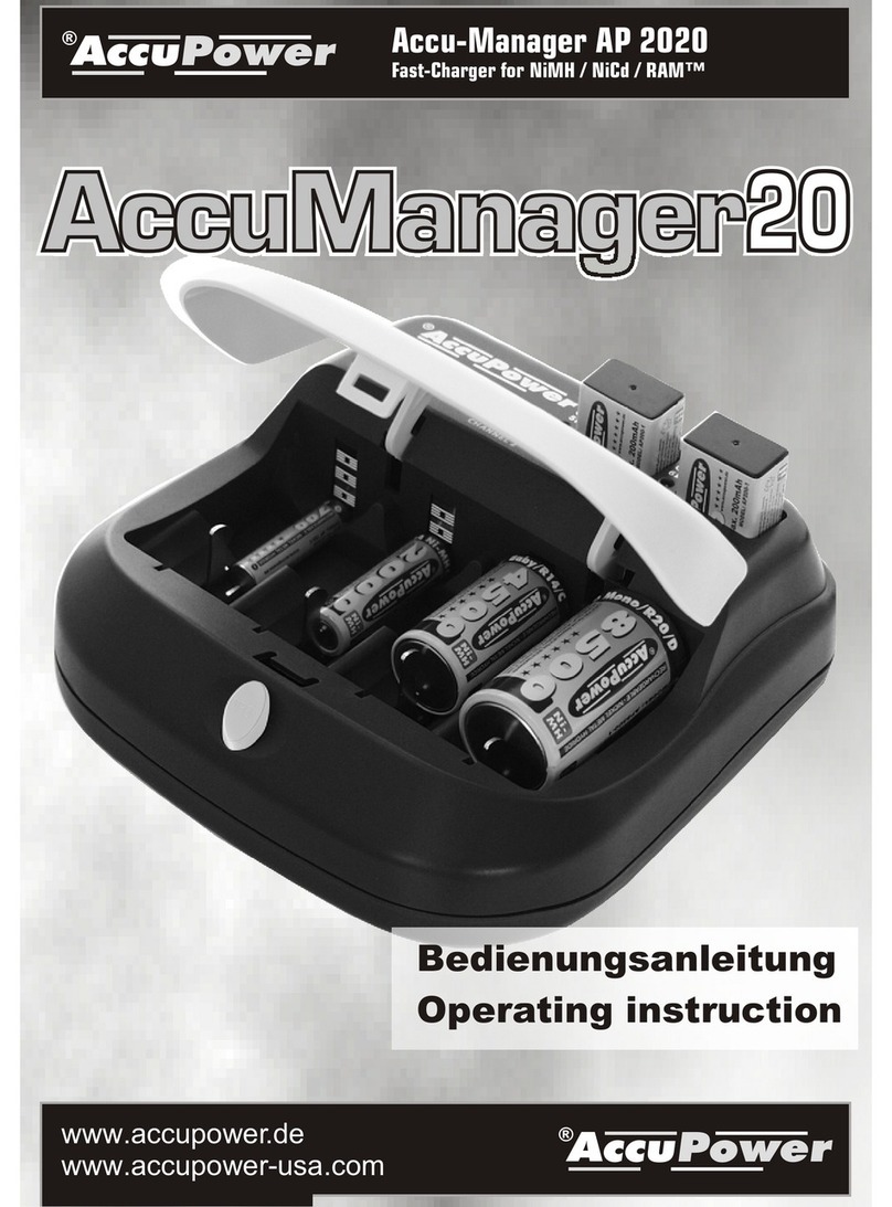 AccuPower AccuManager AP 2020 operating instructions AccuPower AccuManager AP 2020 operating instructions