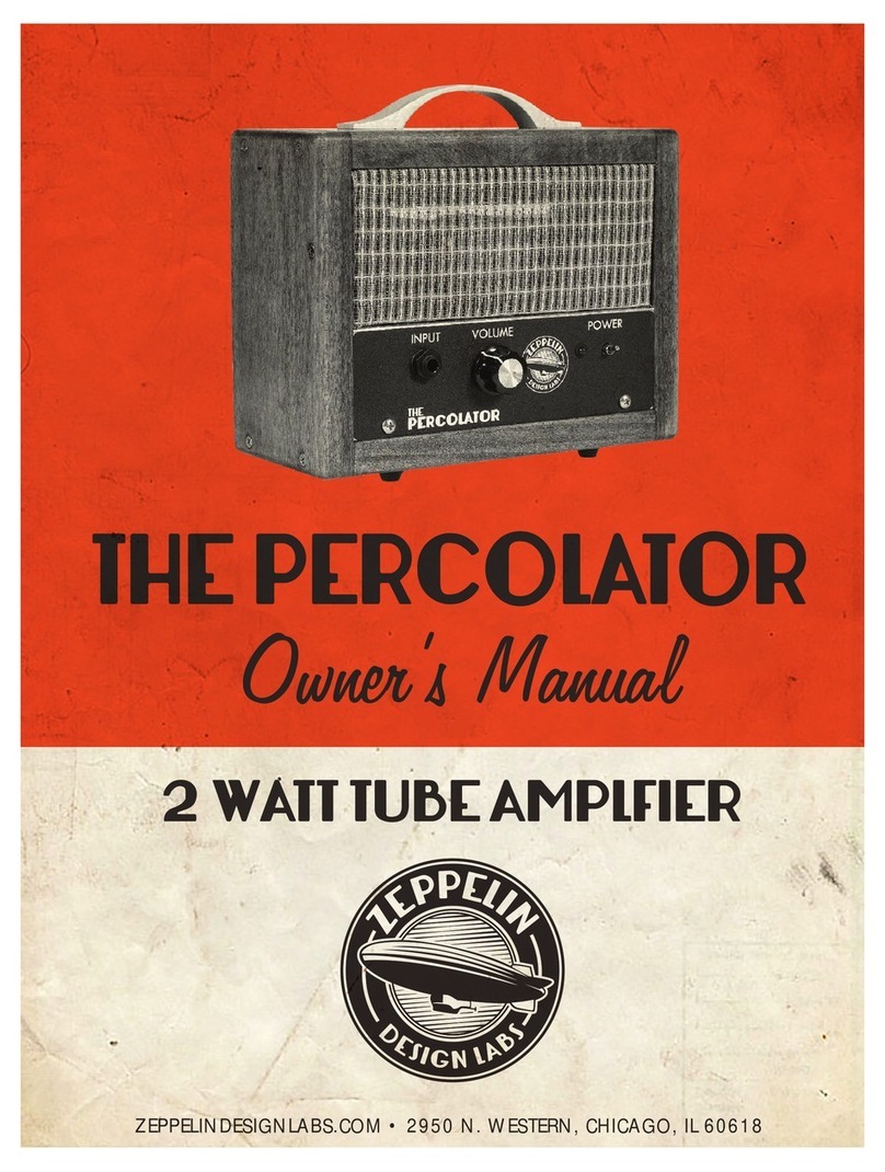 Zeppelin THE PERCOLATOR owner's manual