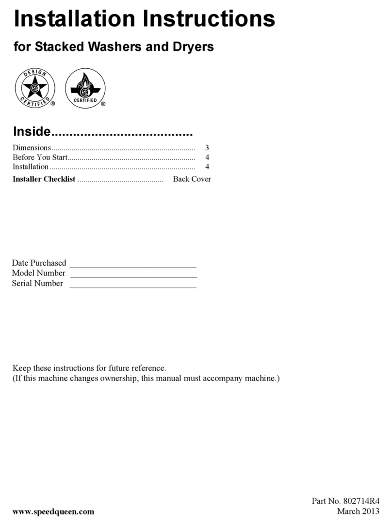 Alliance Laundry Systems 802714R4 User manual