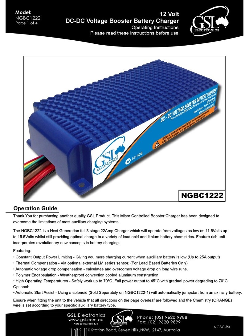 GSL NGBC1222 operating instructions