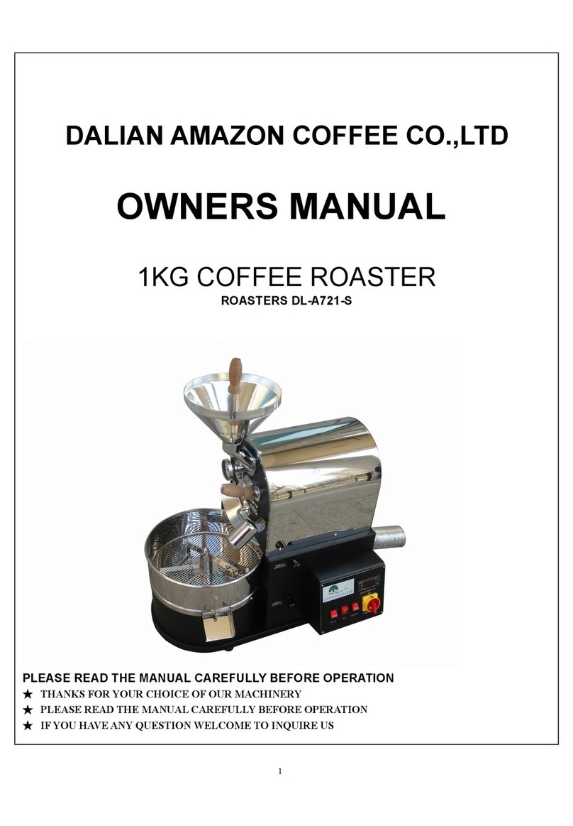 DALIAN AMAZON COFFEE DL-A721-S owner's manual