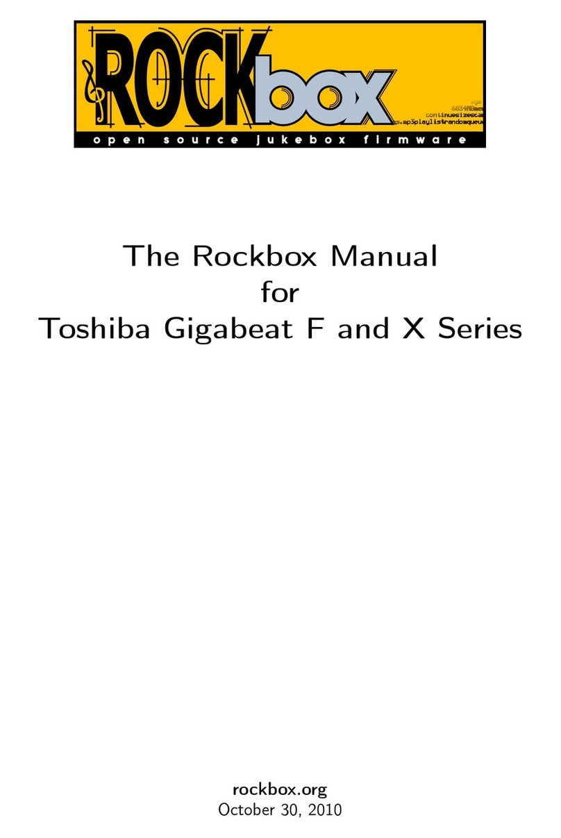 Toshiba Gigabeat F Series user guide