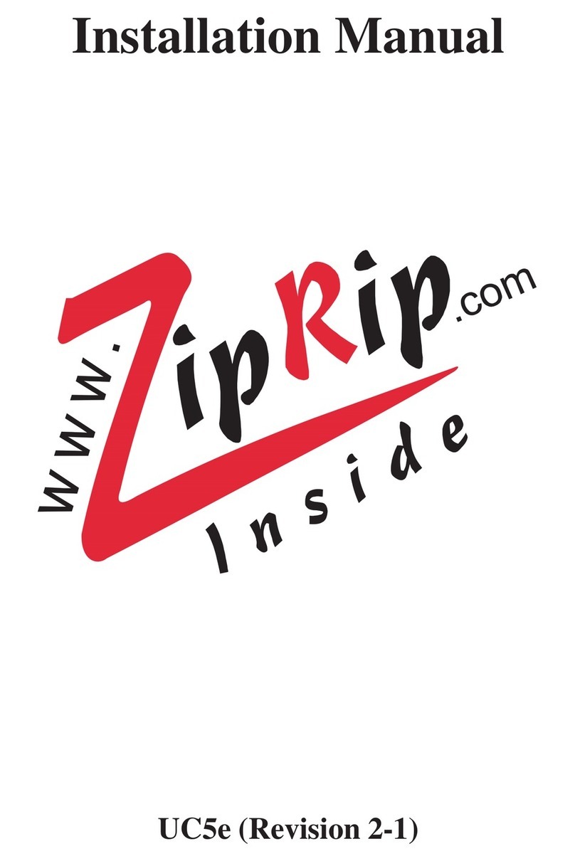 ZipRip UC5E User manual
