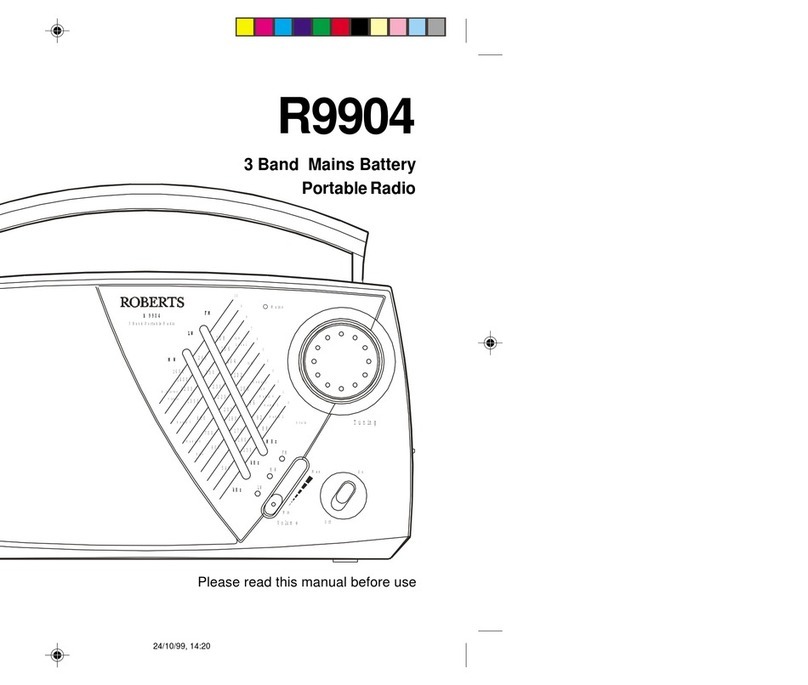 Roberts R9904 User manual