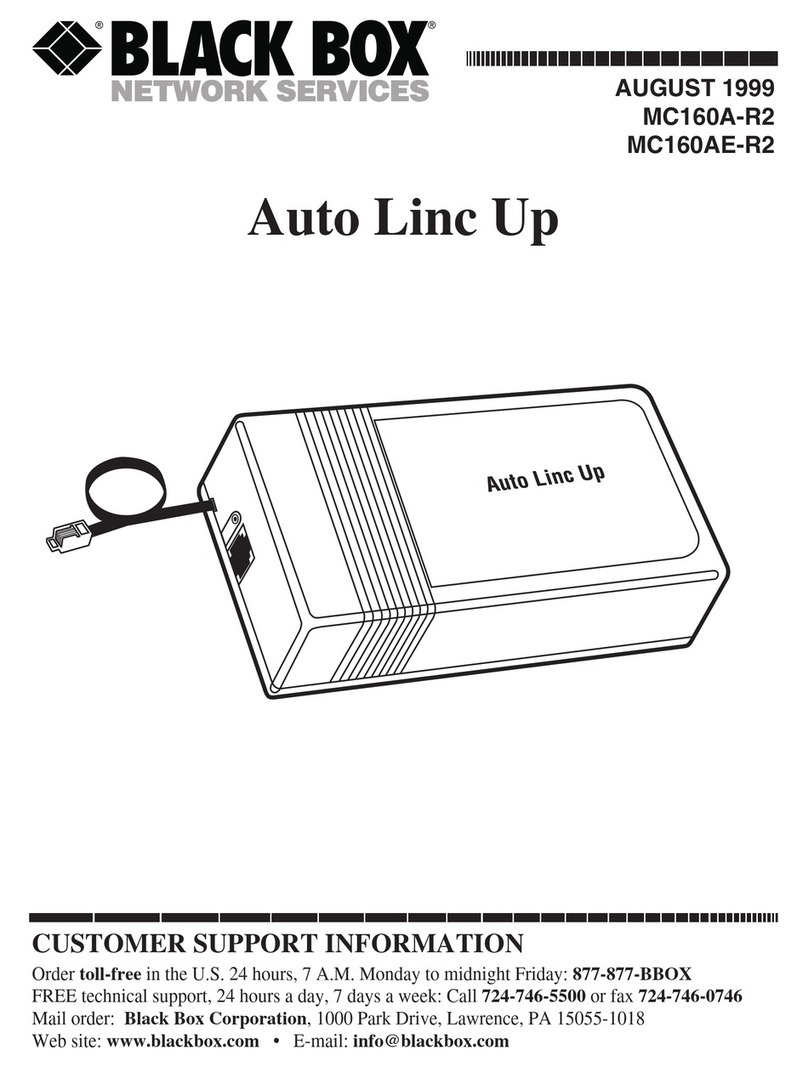Black Box MC160A-R2 User manual