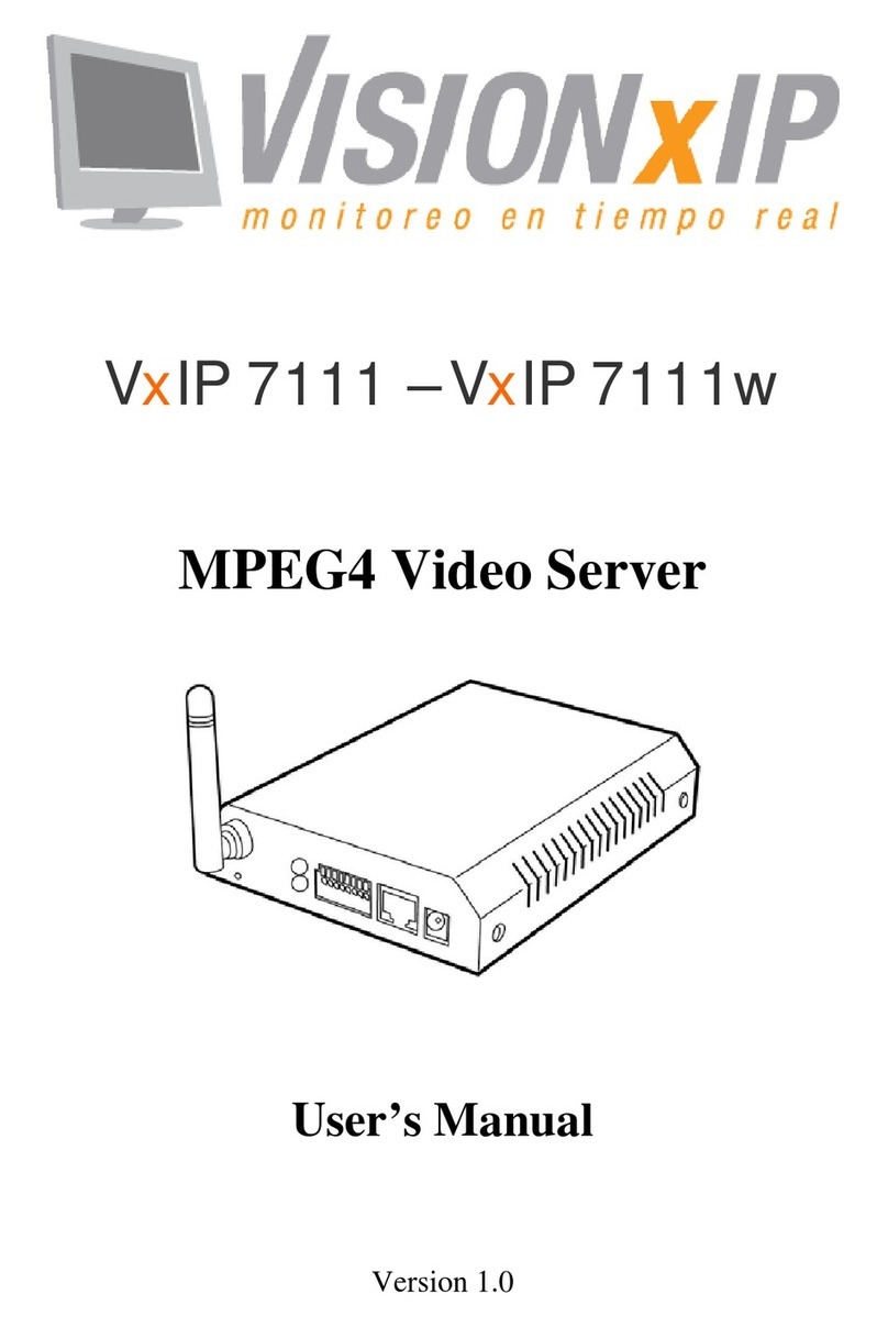 VisionxIP VxIP 7111 user manual