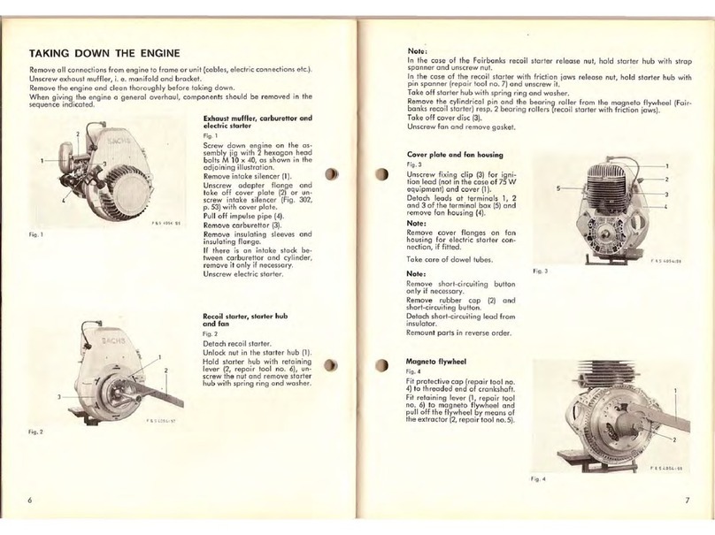 Sachs SA 290 User manual