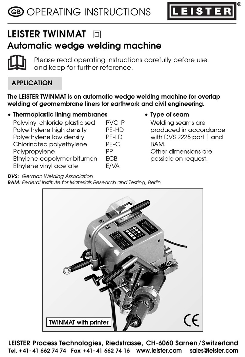 Leister TWINMAT operating instructions