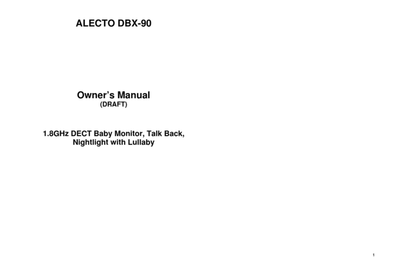 Alecto DBX-90 owner's manual