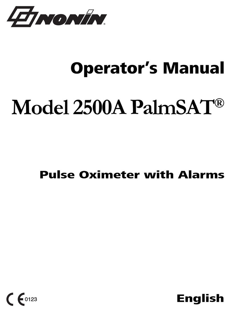 Nonin 2500A PalmSAT Operator's manual Nonin 2500A PalmSAT Operator's manual