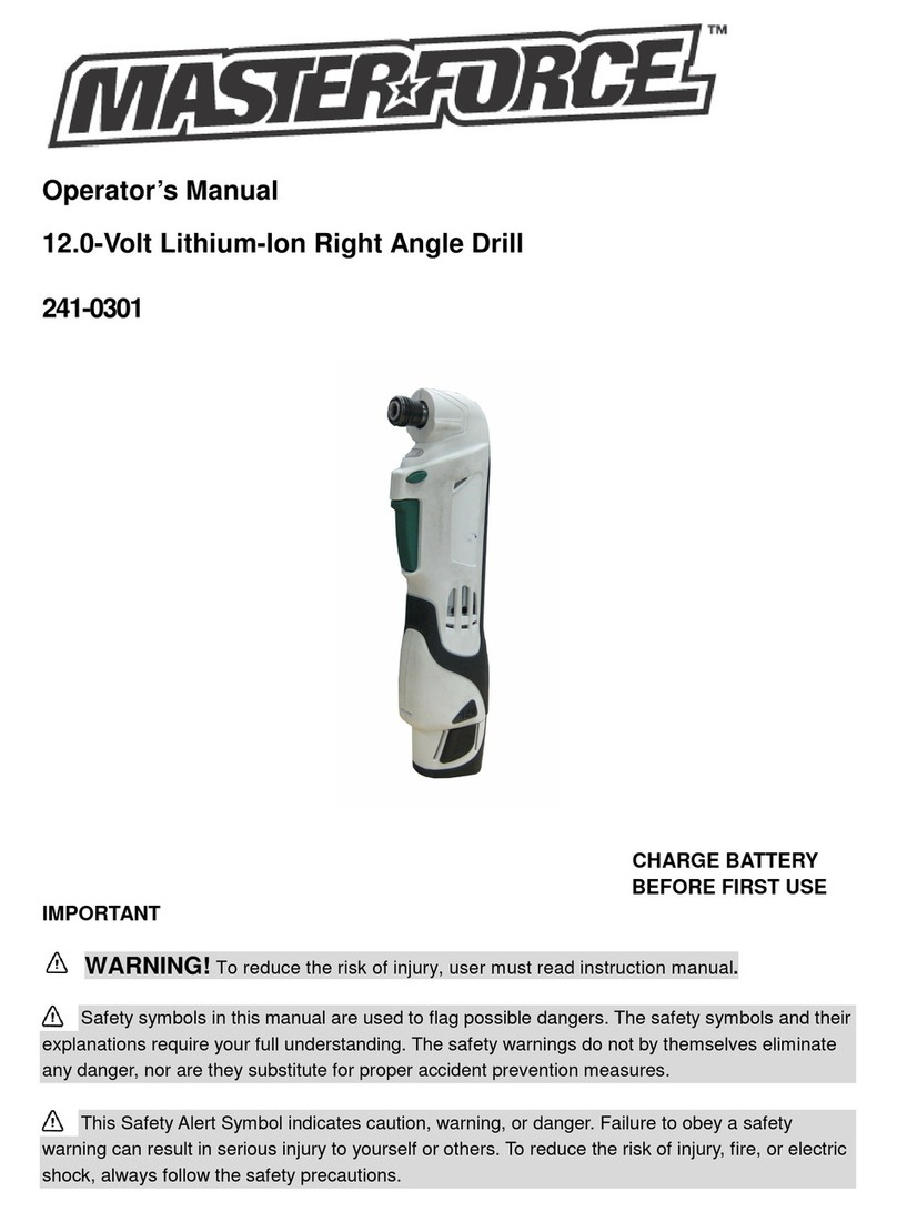 MasterForce 241-0301 User manual
