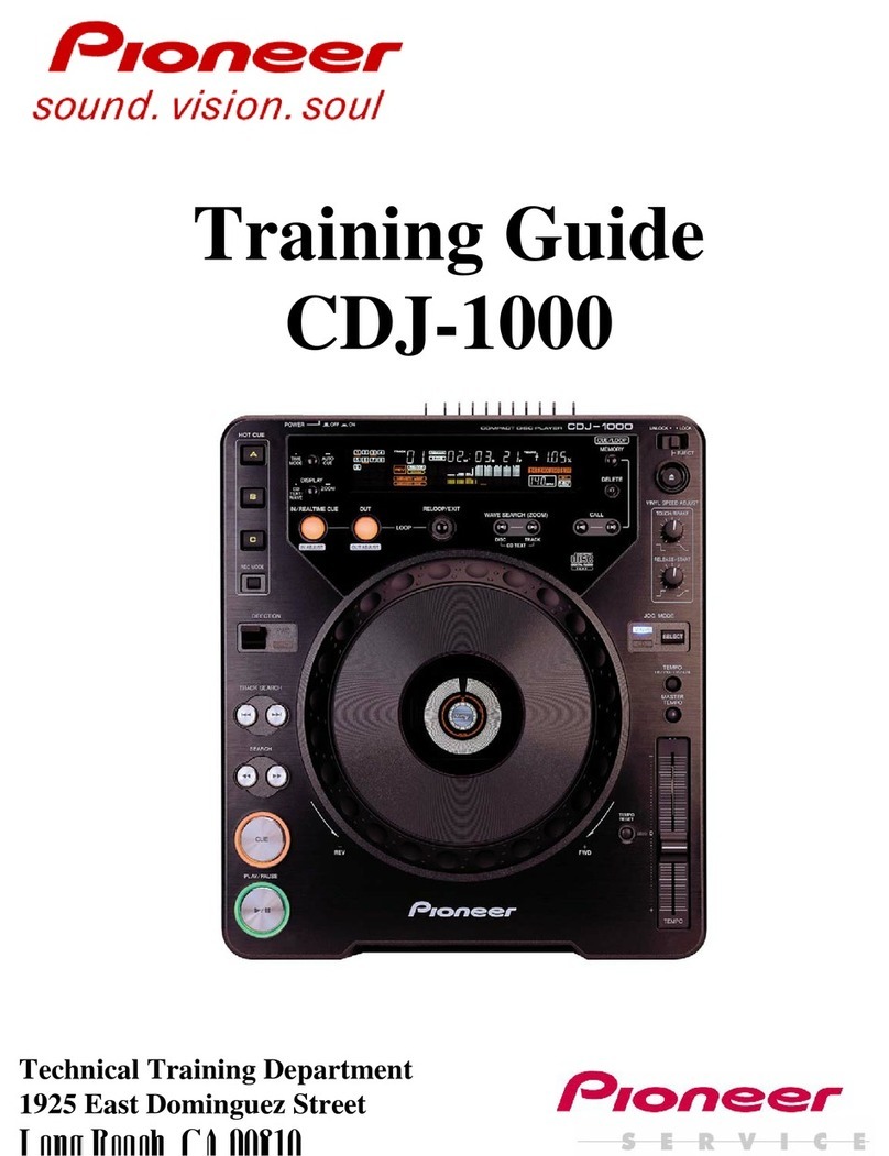 Pioneer CDJ-1000 Training guide