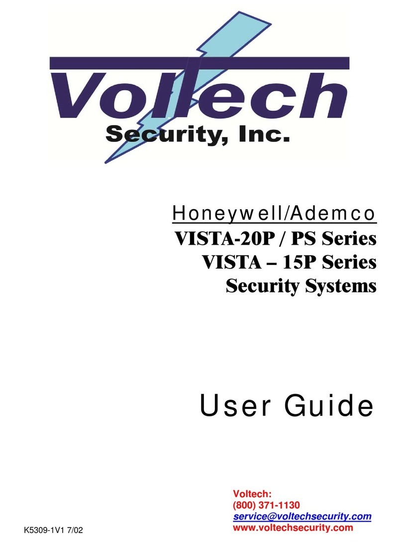 Honeywell VISTA-20PSeries User manual