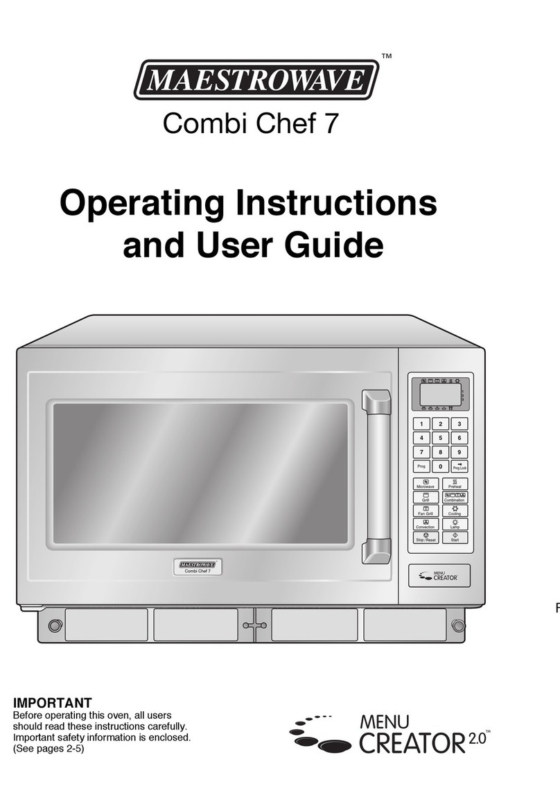 maestrowave Combi Chef 7 Instruction Manual