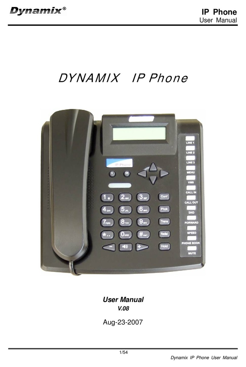 Dynamix IP Phone user manual