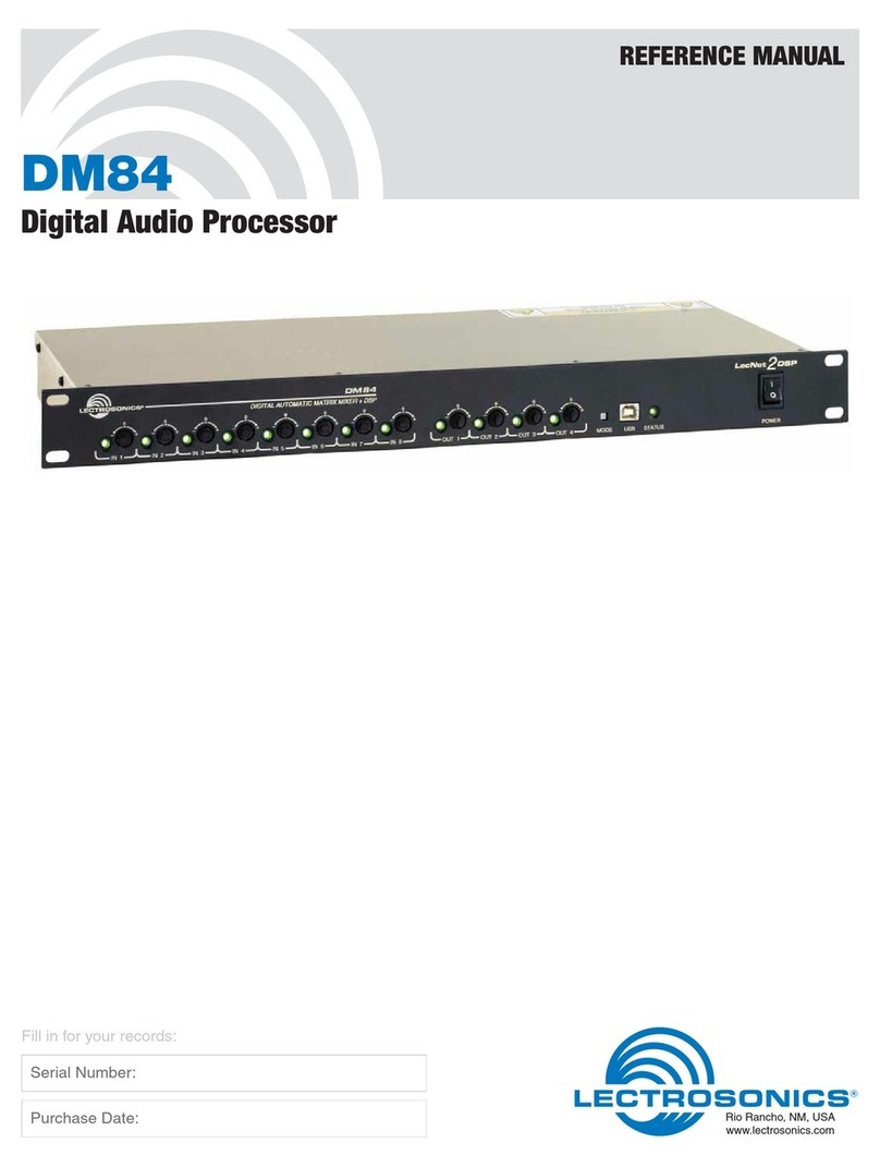 Lectrosonics DM84 User manual