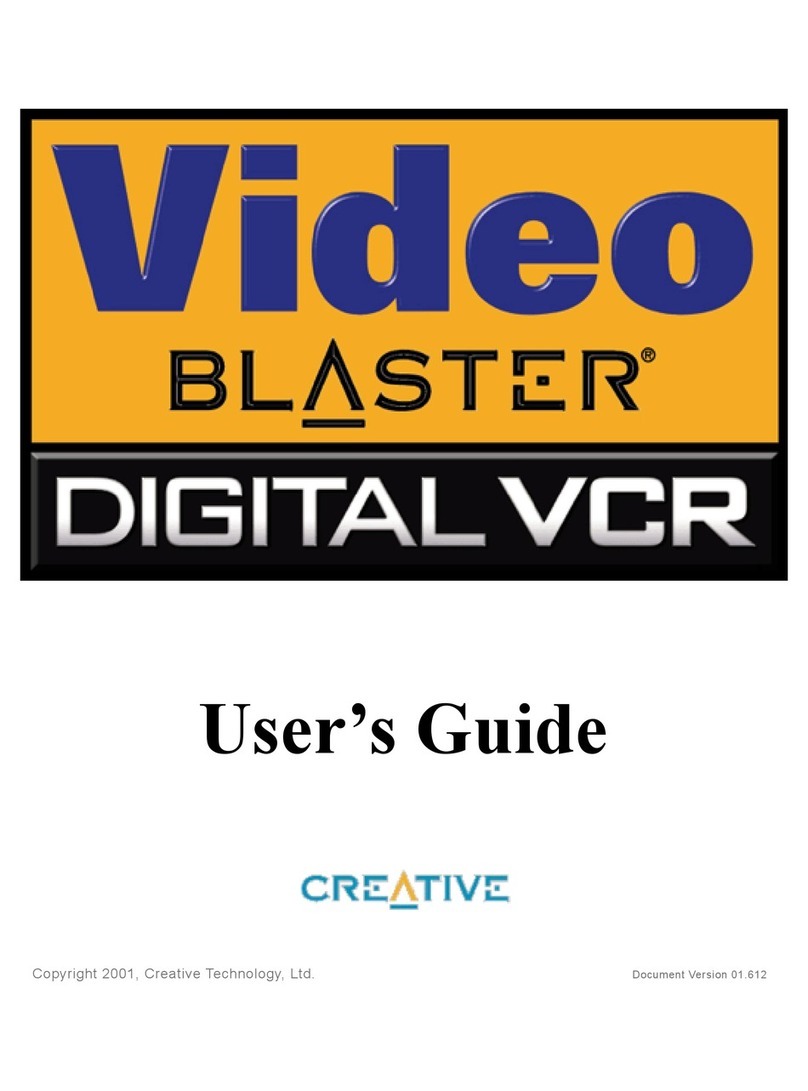 Creative Video Blaster Digital VCR user guide