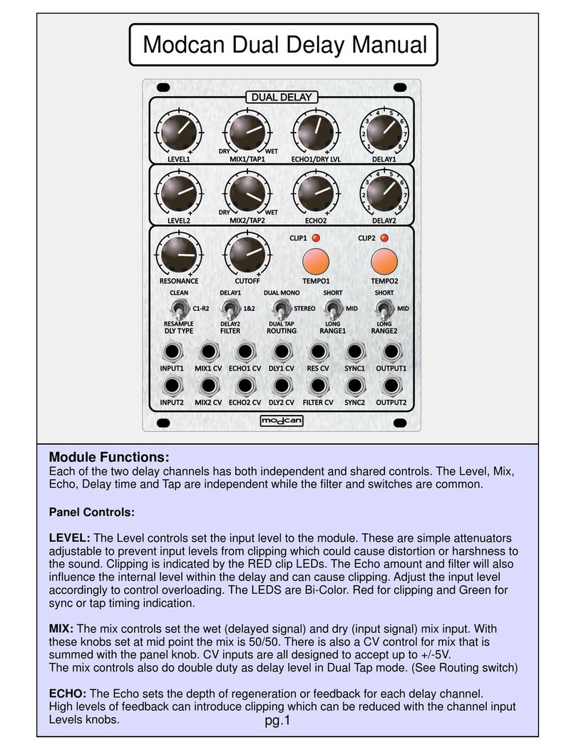 Modcan Dual Delay Manual guide