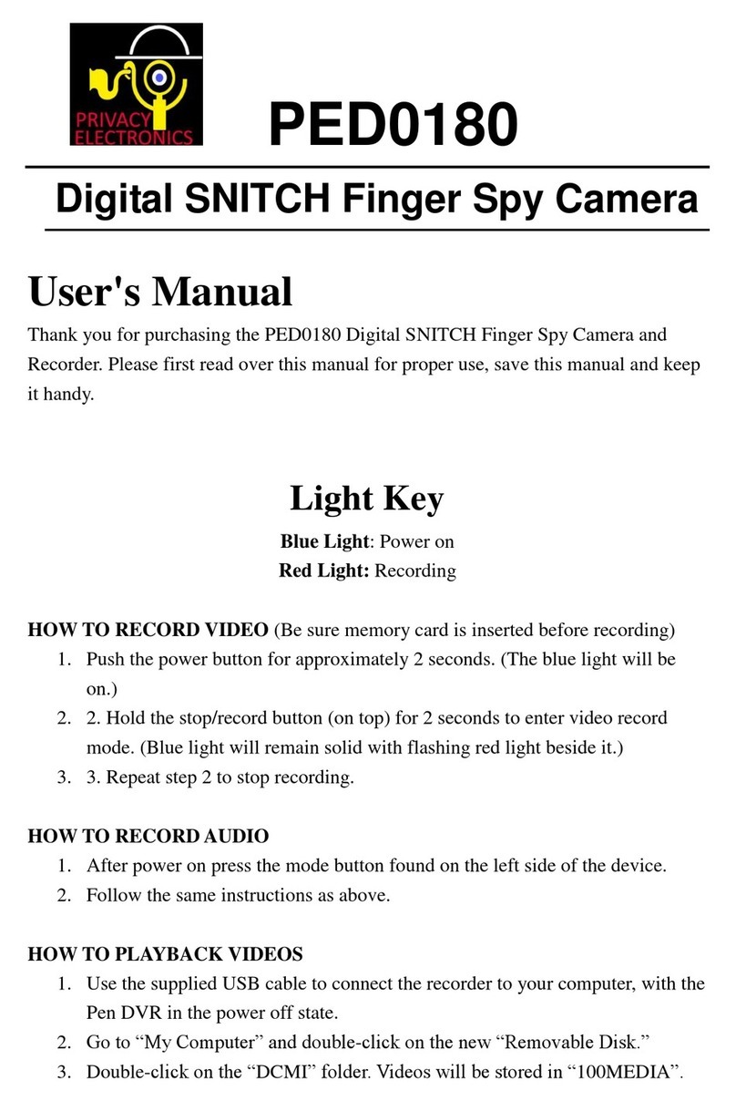 Privacy Electronics PED0180 user manual