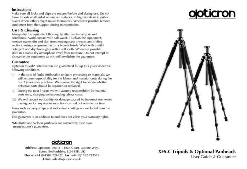 Opticron XFS-C User guide & guarantee