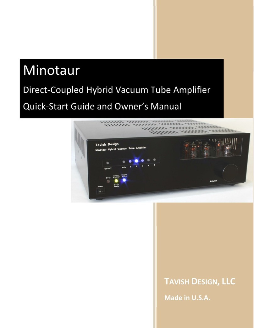 Tavish Design Minotaur Quick-start guide and owner's manual