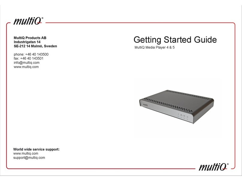 MultiQ Media Monitor 4 Getting started guide