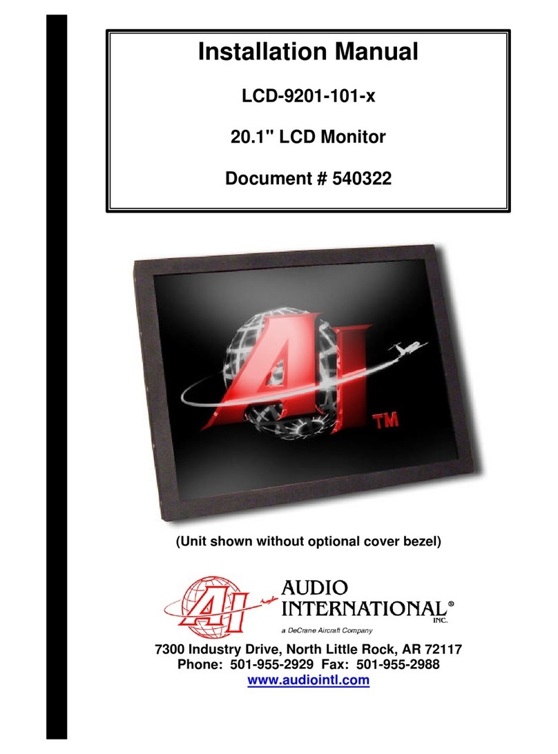 Audio international LCD-9201-101-x User manual