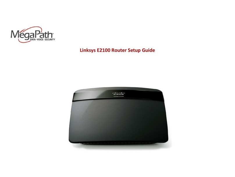 Cisco Linksys E2100 User manual
