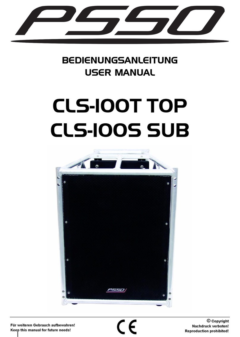 PSSO CLS-100T TOP user manual