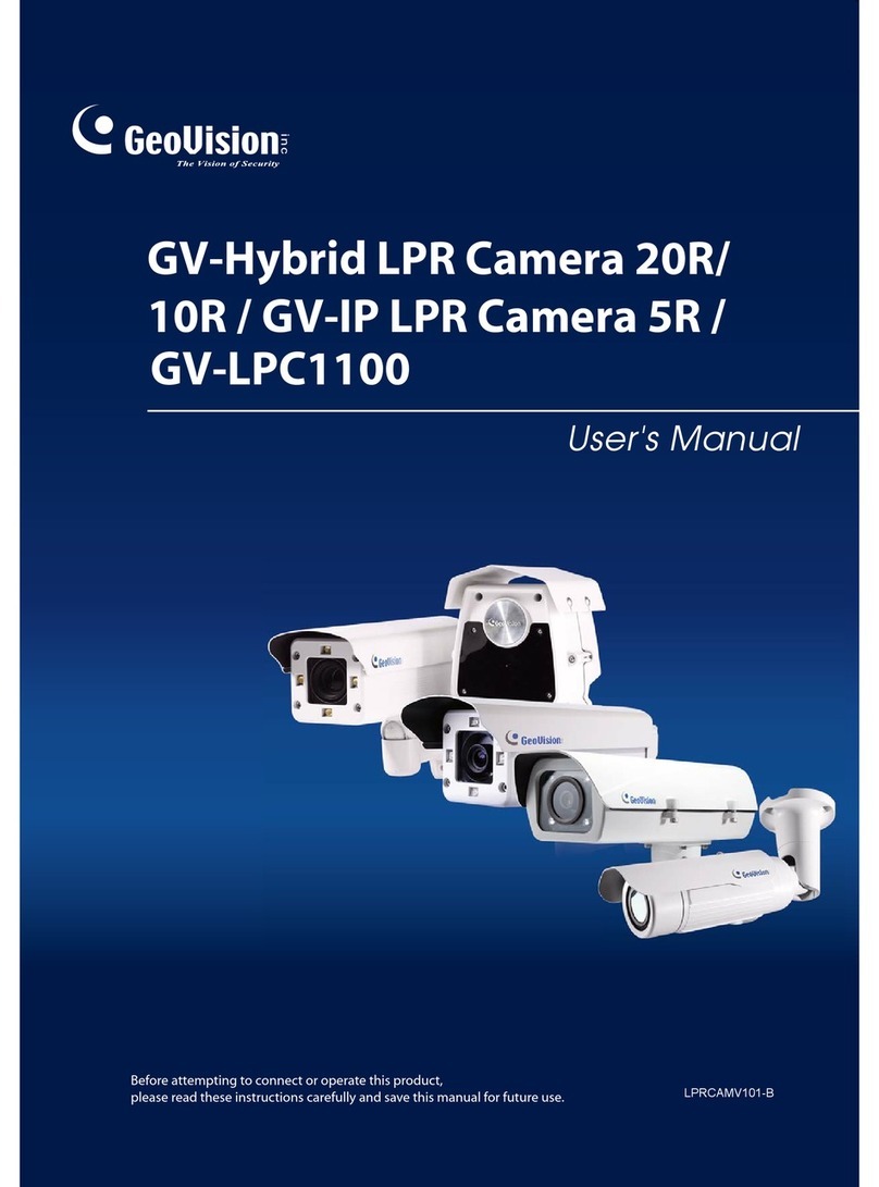 GeoVision GV-Hybrid LPR Camera 20R User manual