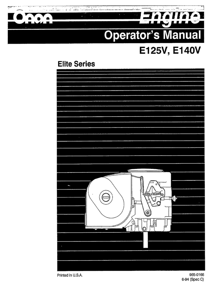 Onan Elite E125V Operator's manual