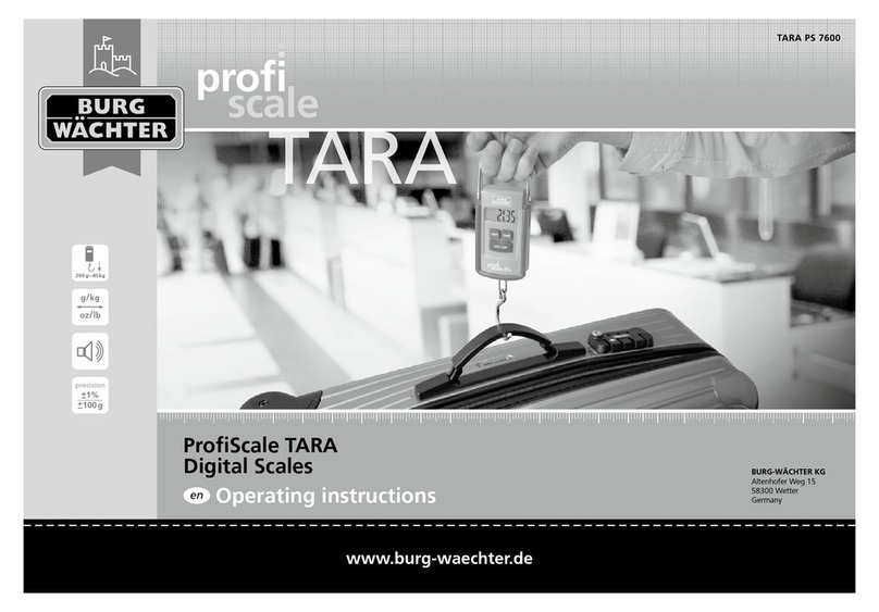 BURG WATCHER ProfiScale TARA operating instructions