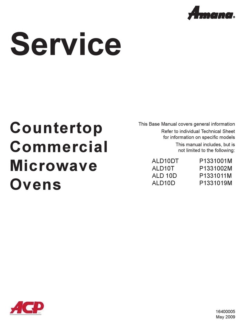 Amana ALD10DT P1331001M Service manual