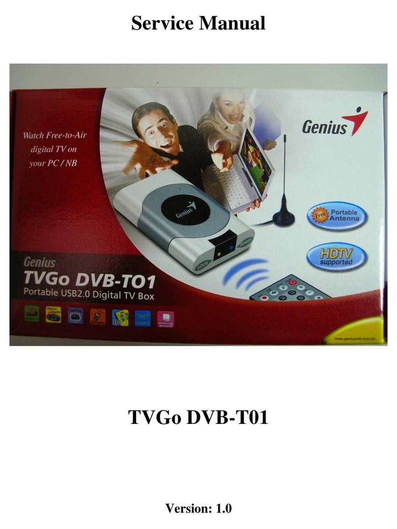 Genius TVGo DVB-T01 Service manual