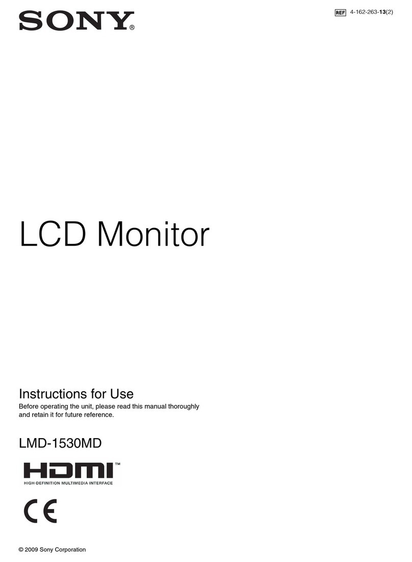 Sony LMD-1530MD User manual Sony LMD-1530MD User manual