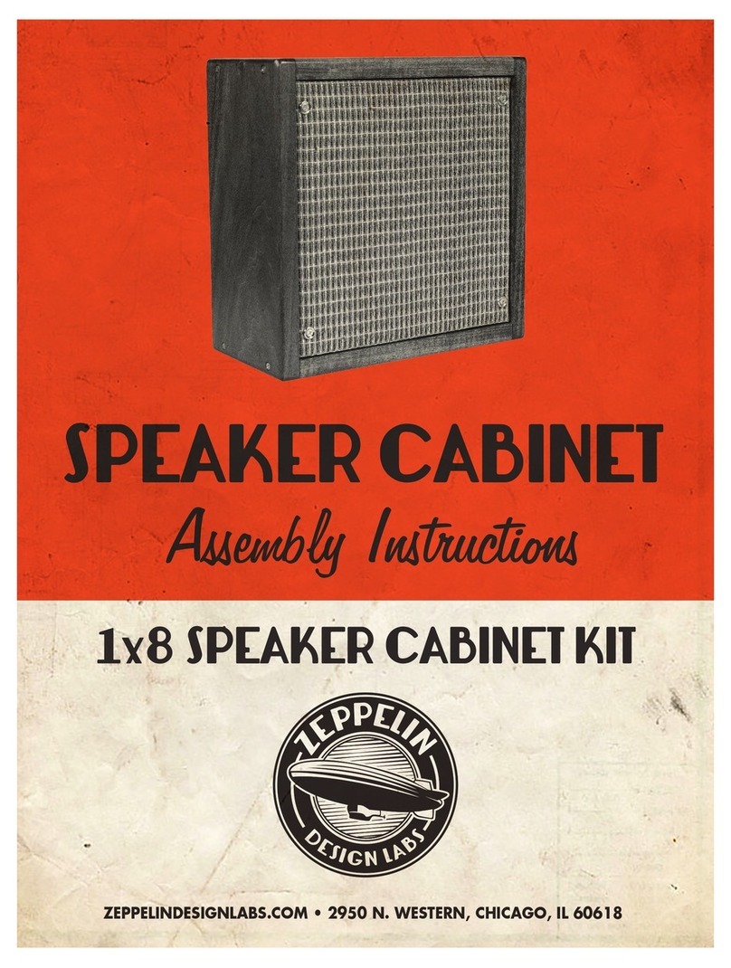 Zeppelin 1x8 Cabinet Assembly instructions