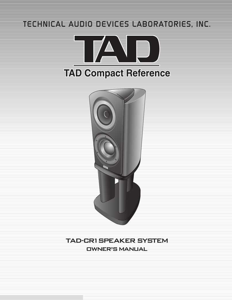 TAD TAD-CR1 owner's manual