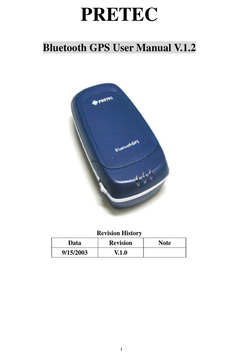 Pretec BluetoothGPS user manual