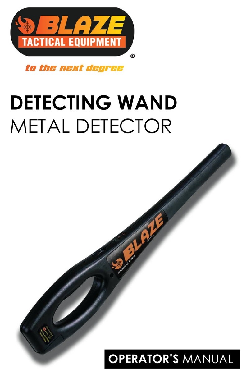 Blaze DETECTING WAND Operator's manual